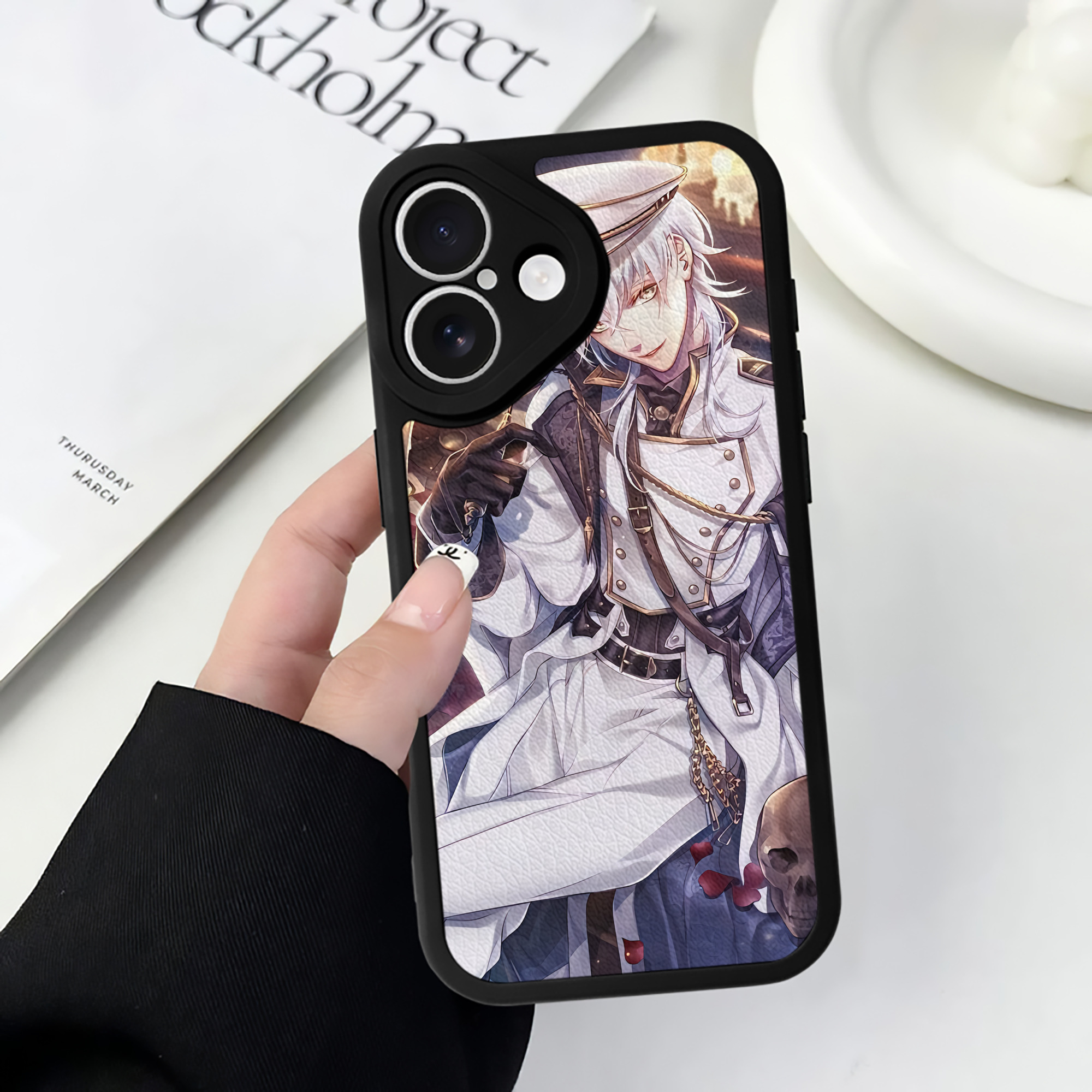 （画像用） 刀剣乱舞 Touken Ranbu 【iPhone 16シリーズ対応】シリコンスマホケース（レザー調） 材質：シリコン